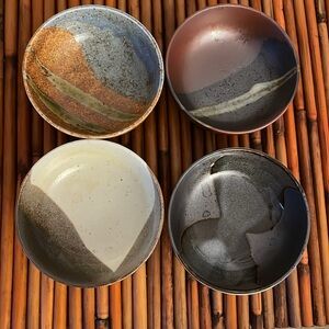 Hinomaru Collection Zen Living Authentic Japanese Minoyaki Porcelain Small Bowls